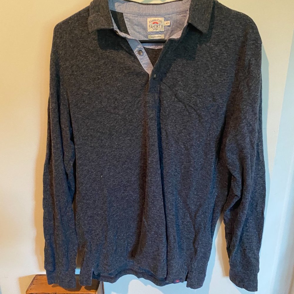 Faherty Long-sleeve Polo